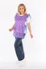 Chasuble Schürze mit Rüsche geblümt 2 Taschen seitlich Produktbild-Vorschau 2