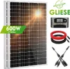 Gliese 600W MONO Solarpanel 12V Set Solarmodul Solaranlage Produktbild-Vorschau 1