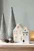 Clayre & Eef Teelichthalter Haus 17 cm Beige Porzellan Produktbild-Vorschau 5