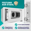 DEUBA®  Cassaforte Elettronica con Combinazione 31x20x20cm Anteprima dell’immagine prodotto 2