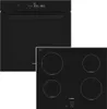 Backofen Set Induktionskochfeld Bosch Schwarz 73 Liter Produktbild-Vorschau 2
