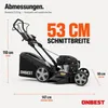 ONBEST Rasenmäher Benzin mit Antrieb TXC-3653E | 53 cm Produktbild-Vorschau 6