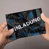 10 coole Einladungskarten Trash blau schwarz inkl. 10 Produktbild-Vorschau 2
