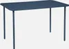 sweeek - Gartentisch aus Stahl für 4 Personen - Marineblau Produktbild-Vorschau 1