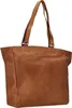 A brown leather tote bag is shown against a white background. Voir les images du produit