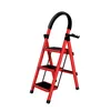 A red stepladder with black steps and handle is shown against a white background. Produktbild-Vorschau