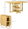HOMdotCOM HOMdotCOM Esstisch Klapptisch mit Ablage Produktbild-Vorschau 4