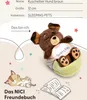 nici Doudou Sleeping Pets chien brun dans un panier vert Voir les images du produit 6