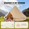 VEVOR tenda a campana 7 x 3,5 m tenda yurta TC in cotone e Anteprima dell’immagine prodotto 4