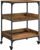 vidaXL Chariot de cuisine vieux bois 60 x 41 x 80,5 cm Bois Voir les images du produit 1
