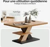 CASARIA® Tavolino Detroit 90x60x45cm da Divano 2 Ripiani in Anteprima dell’immagine prodotto 4