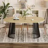 Runder Ausziehbarer Tisch für Esszimmer, 100-180cm 4-8 Produktbild-Vorschau 5