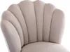 6er Set Stühle aus Velours und vergoldetem Stahl - Beige - Produktbild-Vorschau 7