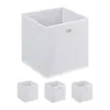 Relaxdays Aufbewahrungsbox, 4er Set, faltbar, H x B x T: 30 Produktbild-Vorschau 1