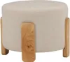 Pouf Coffey, poggiapiedi Ø52,5cm marrone. Anteprima dell’immagine prodotto 11