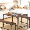 Ensemble de salle à manger BOLTON 1 Table + 2 Bancs Style Voir les images du produit 5