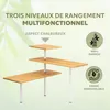 bremermann Etagère d'angle en bambou, étagère de cuisine, Voir les images du produit 5