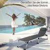 KESSER® Sonnenliege SUN mit Dach Gartenliege Liegestuhl Produktbild-Vorschau 6
