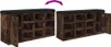 Lavice na boty kouřový dub 102x32x50 cm materiál na bázi Náhled obrázku produktu 10