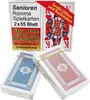 Sada hracích karet rummy pro seniory 2 x 55 listů Náhled obrázku produktu 2