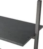 vidaXL Rebríkový regál so 4 policami čierny 64x34x150,5 cm Náhľad obrázku produktu 8