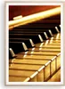 Gerahmtes Poster - Rahmen in heller Eiche - Klavier Musik Produktbild-Vorschau 1