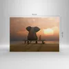 Bild auf Leinwand - Leinwandbild - Elefant Ufer Meer - Produktbild-Vorschau 3