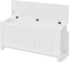 Panca portaoggetti in stile barocco MDF bianco Anteprima dell’immagine prodotto 9