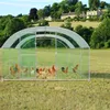 LARS360 Kompakter Hühnerstall 3x8m – Metall Freigehege mit Produktbild-Vorschau 11