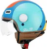 Casco Jet CGM 191G PIX SPRINT Celeste Blu Arancione Opaco Anteprima dell’immagine prodotto 1