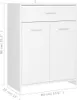 vidaXL Armadietto da bagno bianco 60x33x80 cm Materiale a Anteprima dell’immagine prodotto 12