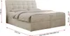 Boxspringbett 160x200 mit Matratze, Bett mit Multipocket - Produktbild-Vorschau 6