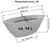 Pflanzschale Como oval - L58 anthrazit Produktbild-Vorschau 2