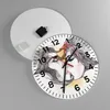 Wanduhr - Rund - Glasuhr - Paar Küssen Abstraktion - Produktbild-Vorschau 2