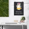 Mr. & Mrs. Panda Bild Pinguin Kokosnuss DIN A0 - Produktbild-Vorschau 2