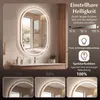 Miroir de salle de bain éclairé COSTWAY, 50x80 cm, miroir Voir les images du produit 5