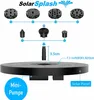 Diagram showing the components and assembly of a solar-powered water pump. Produktbild-Vorschau