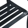 vidaXL Gartenbank 125 cm Schwarz Stahl -  Gartenbänke Produktbild-Vorschau 7