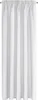 A white curtain hanging from a rod. Produktbild-Vorschau