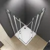 A corner shower enclosure with sliding doors. Produktbild-Vorschau