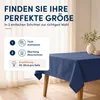 Leinen Tischdecke 110x140 cm eckig blau Produktbild-Vorschau 6