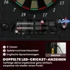 Elektronische Dartscheibe E Dartboard mit Türen Holzoptik Produktbild-Vorschau 5