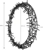 A decorative light ring with many small LEDs on a white background, with measurement indicators. Produktbild-Vorschau