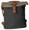 Rucksack DI-2009 aus glattem Kunstleder, Schwarz, 32x33x8,5 Produktbild-Vorschau 2