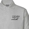 Huuraa Damen Polo Shirt Goch verliebt M Sport Grey Bio Produktbild-Vorschau 2