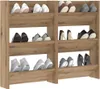 VidaXL Szafka na buty, 2 szt., 60 x 18 x 90 cm, płyta Podgląd zdjęcia produktu 3