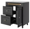 Lavabo da bagno indipendente nero 76x46x86,5 cm con Anteprima dell’immagine prodotto 14