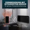 2000-W-Smart-Flächenheizkörper – Schwarzes Glas und Produktbild-Vorschau 10