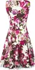 H&R London Mittellanges Kleid Damen Audrey 50's multicolor Produktbild-Vorschau 2