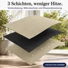 2 rideaux d'extérieur imperméables avec fermeture velcro et Voir les images du produit 6
